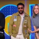 Shaggy’s khaki patch shirt and splatter print pants on Good Morning America