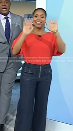 Sheinelle’s flap pocket jeans on Today