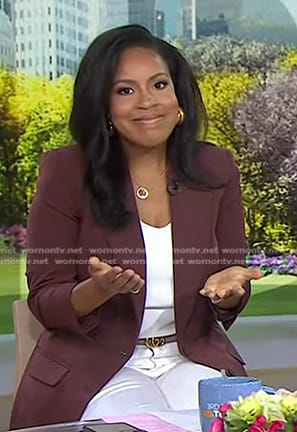 Sheinelle’s pink beige belt on Today