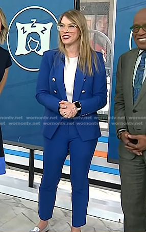Dr. Shelby Harris’s blue blazer and pants on Today