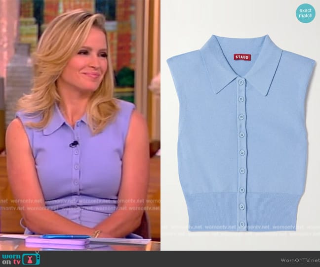 Staud Nola Wool Sweater worn by Sara Haines on The View