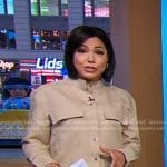 Stephanie’s beige utility shirt on Good Morning America