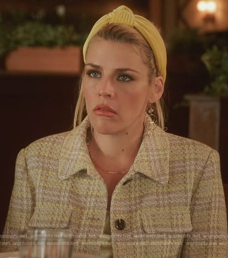 Summer’s yellow tweed jacket on Girls5eva