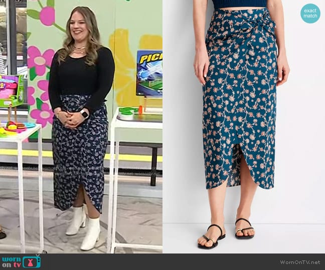 Future Collective with Jenny K. Lopez Side-Tie Sarong Midi Skirt