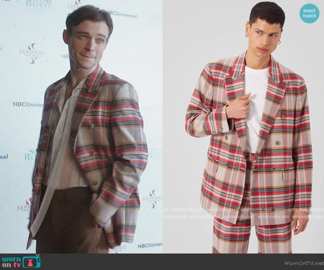 Viggo Breasted Cotton Jacket worn by (Thomas Doherty) on Girls5eva