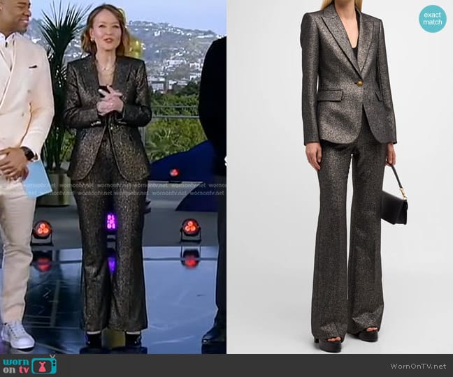 Veronica Beard Ashburn Dickey Jacket worn by Eva Pilgrim on Good Morning America