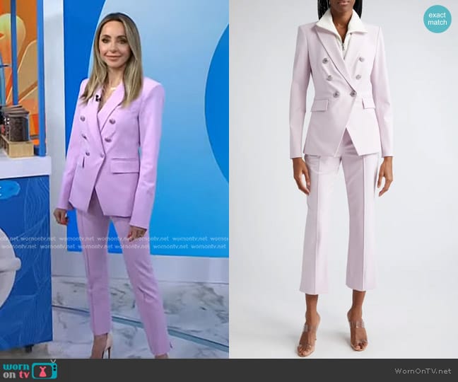 Veronica Beard Miller Dickey Jacket in Barely Orchid worn by Gabby Bernstein on Today