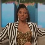 Wickie’s striped blazer on Girls5eva