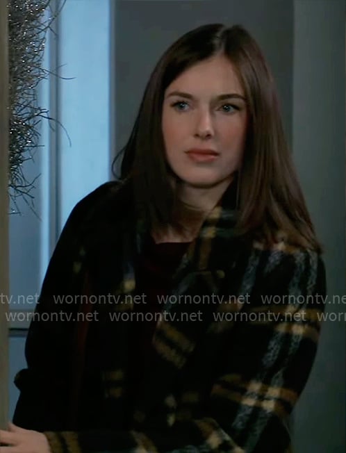 Willow’s plaid coat on General Hospital