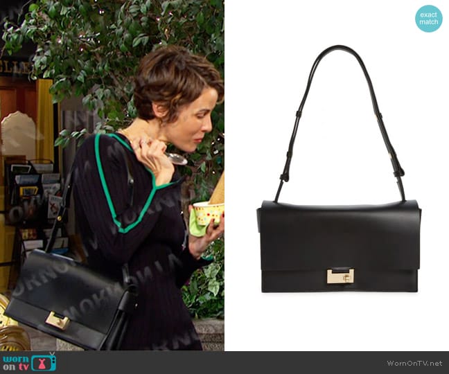 All Saints Huasteca Leather Shoulder Bag worn by Sarah Horton (Linsey Godfrey) on Days of our Lives