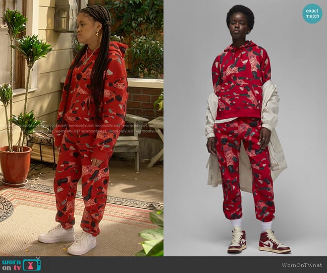 Jordan Artist Series by Parker Duncan Brooklyn Hoodie worn by Aaliyah Upshaw (Khali Spraggins) on The Upshaws