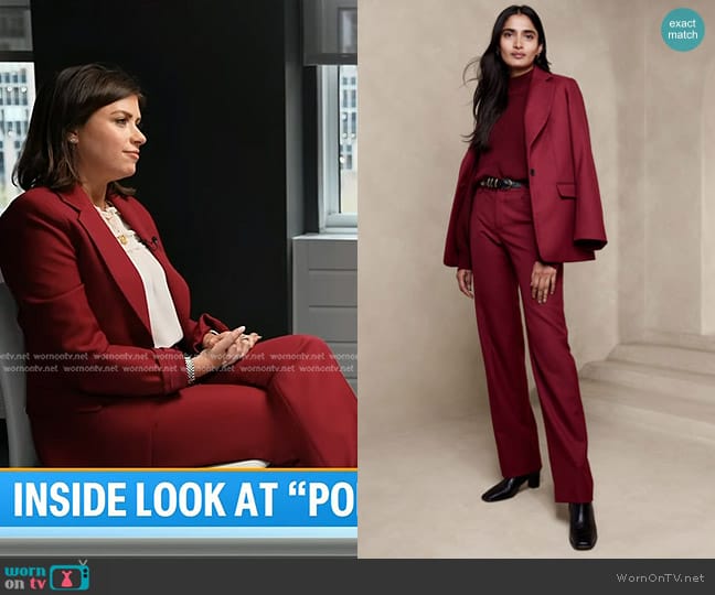 Banana Republic Lido Blazer worn by Chloe Melas on Today