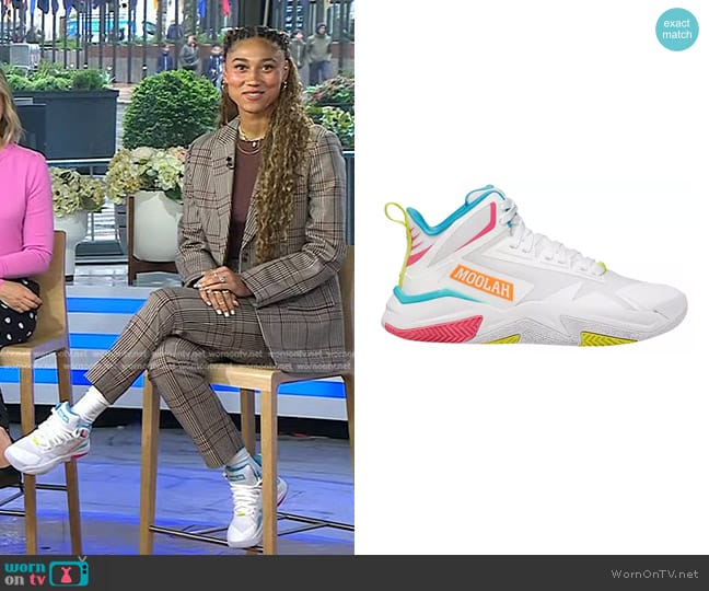 Moolah Kicks Triple Double Basketball Shoes worn by Ally Love on Today