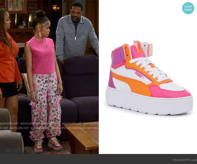 Puma Karmen Rebelle Mid Platform Sneaker worn by Aaliyah Upshaw (Khali Spraggins) on The Upshaws