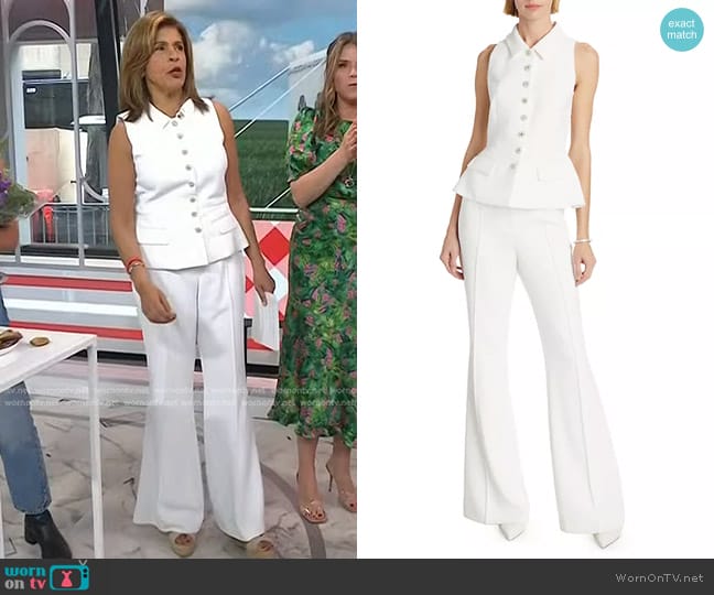 Self Portrait Sleeveless Peplum Jumpsuit worn by Hoda Kotb on Today