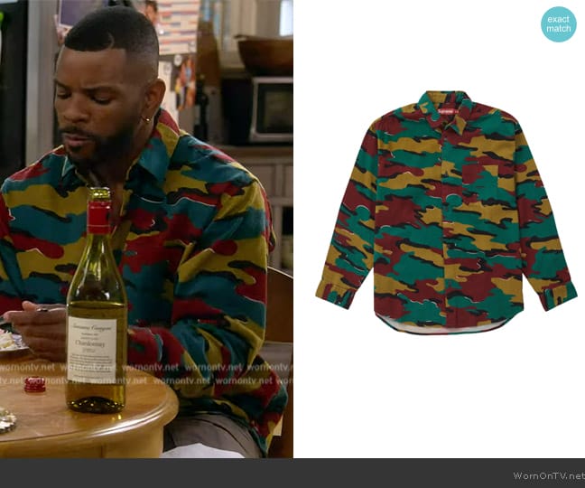 Supreme Flannel Shirt worn by Bernard Upshaw Jr (Jermelle Simon-Jones) on The Upshaws