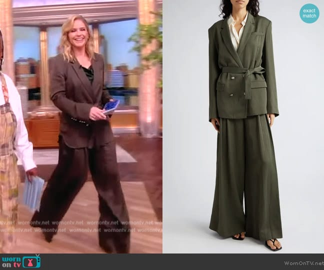 TWP Belted Double Breasted Smoking Jacket worn by Sara Haines on The View