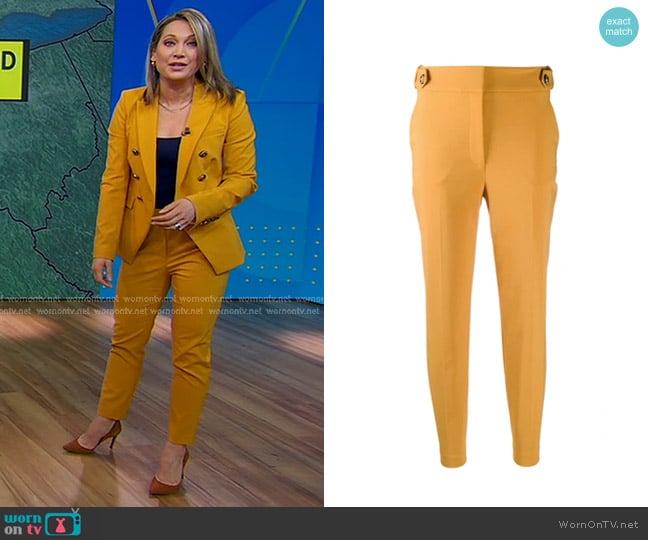 Veronica Beard High-Waisted Trousers worn by Ginger Zee on Good Morning America