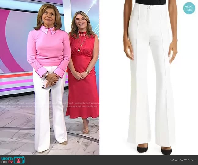 Veronica Beard Judy Flare Hem Pants worn by Hoda Kotb on Today