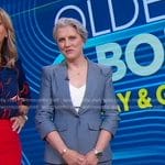 Abby Haliti’s grey denim blazer and pants on Good Morning America