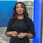 Adelle’s black polka dot maternity dress on Today