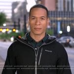 Alex Perez’s black jacket on Good Morning America