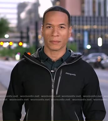 Alex Perez’s black jacket on Good Morning America