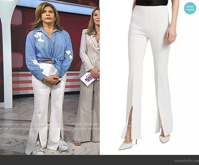 Alice + Olivia Emiko Super Skinny Flare Pants worn by Hoda Kotb on Today
