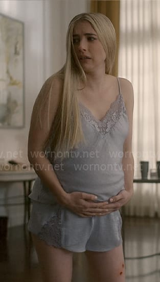 Anna’s lace trim pajamas on American Horror Story