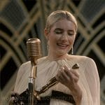 Anna’s pleated Oscars gown on American Horror Story Delicate