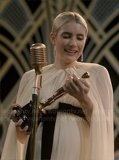 Anna’s pleated Oscars gown on American Horror Story Delicate