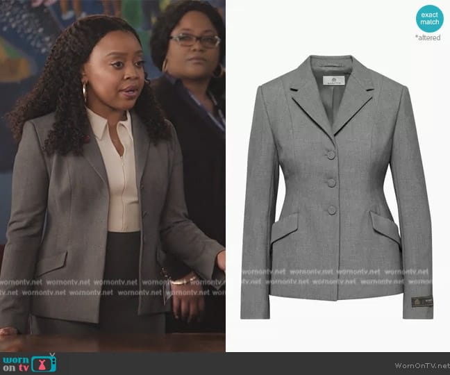 Babaton Venture Blazer worn by Janine Teagues (Quinta Brunson) on Abbott Elementary