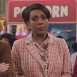 Barbara’s pink tweed blazer on Abbott Elementary