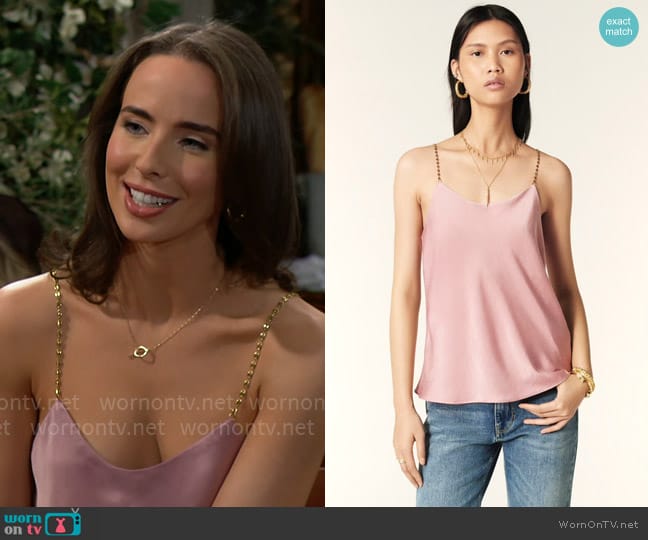 ba&sh Cielo Top worn by Ivy Forrester (Ashleigh Brewer) on The Bold and the Beautiful