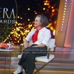 Bebe Neuwirth’s white sneakers on Good Morning America