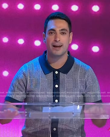 Ben’s blue plaid knit shirt on Today