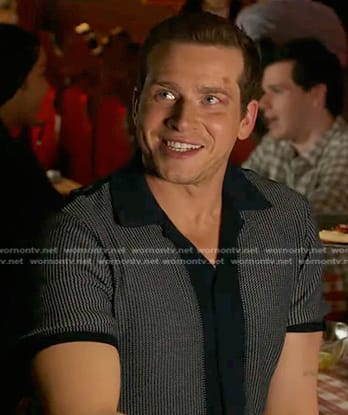 Buck’s blue knit shirt on 9-1-1