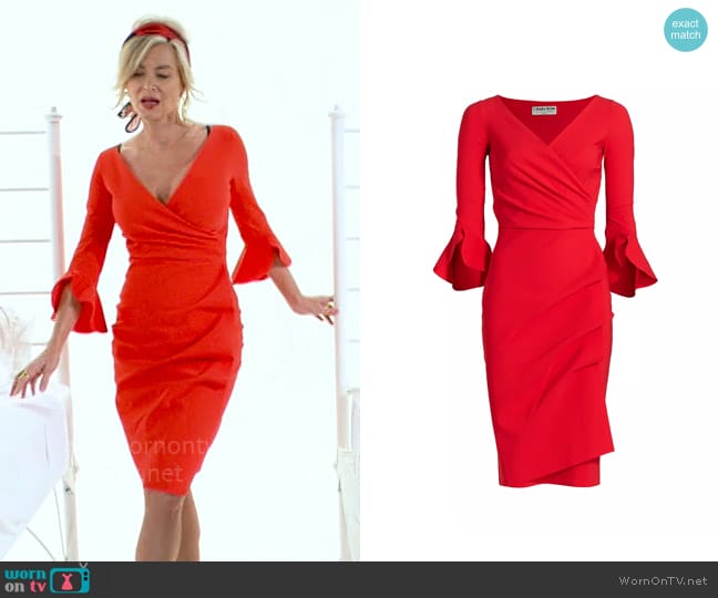 Chiara Boni La Petite Robe Trina Dress worn by Ashley Abbott (Eileen Davidson) on The Young and the Restless