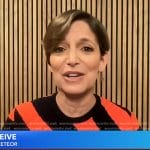 Cindi Leive’s red striped dress on Good Morning America