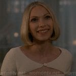 Cora’s knit buttoned top with cutout on American Horror Story Delicate