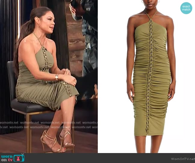 Cult Gaia Calian Dress worn by Vanessa Lachey on E! News