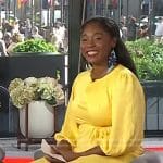 Dayvee Sutton’s yellow tie waist dress on Today