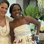 Deborah Roberts’s floral strapless dress on Today