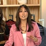 Diane Mizota’s pink blazer on Access Hollywood