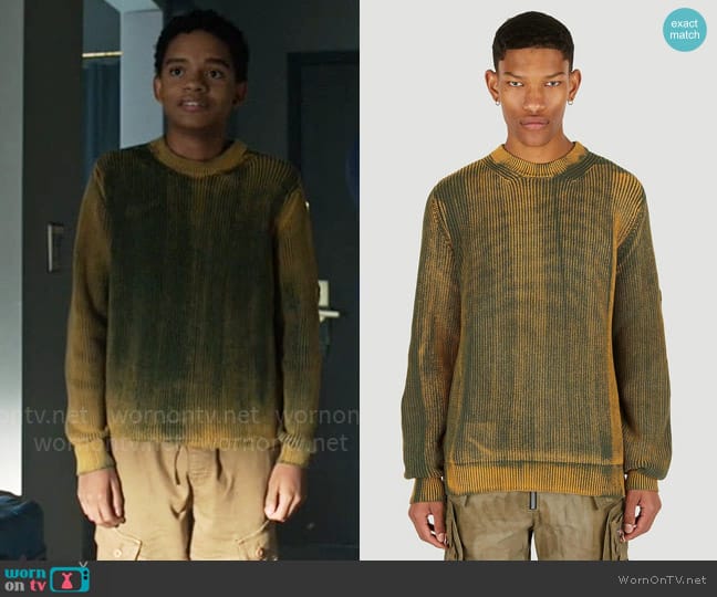 Diesel K-Elesto Sweater worn by Devon Evans (Björgvin Arnarson) on Chucky