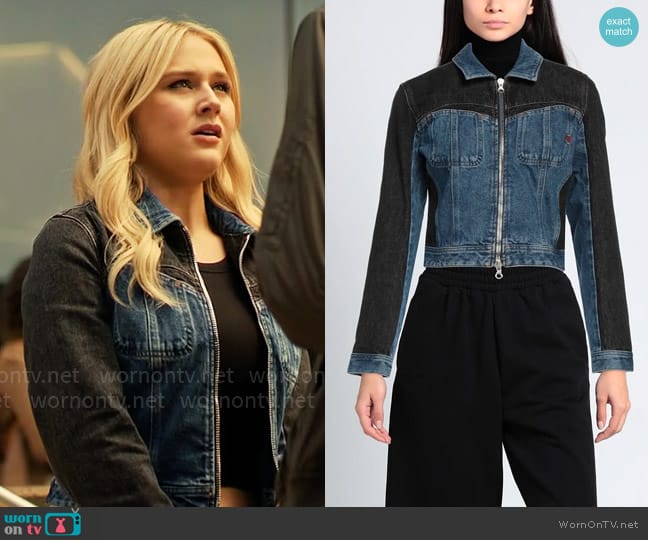 Diesel Colorblock Jean Jacket worn by Lexy Cross (Alyvia Alyn  Lind) on Chucky