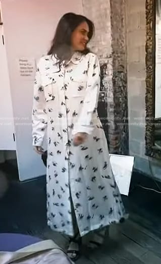 Donna’s white print shirtdress on Today