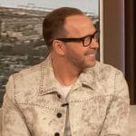 Donnie Wahlberg’s studded trim denim jacket on The Drew Barrymore Show
