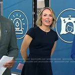Dylan’s blue colorblock fit and flare dress on Today