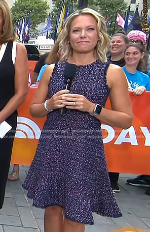 Dylan’s tweed sleeveless dress on Today